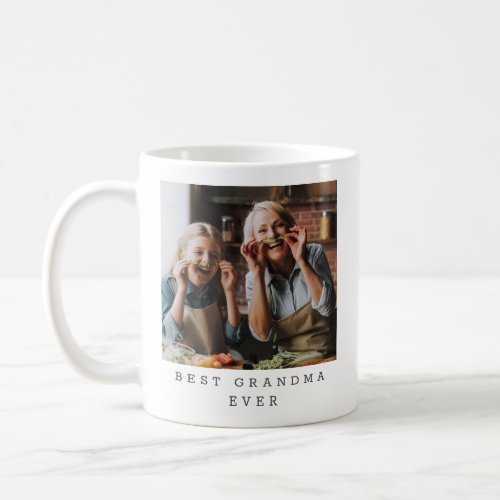 Best Grandma Ever Full Photo Personalized Coffee Mug