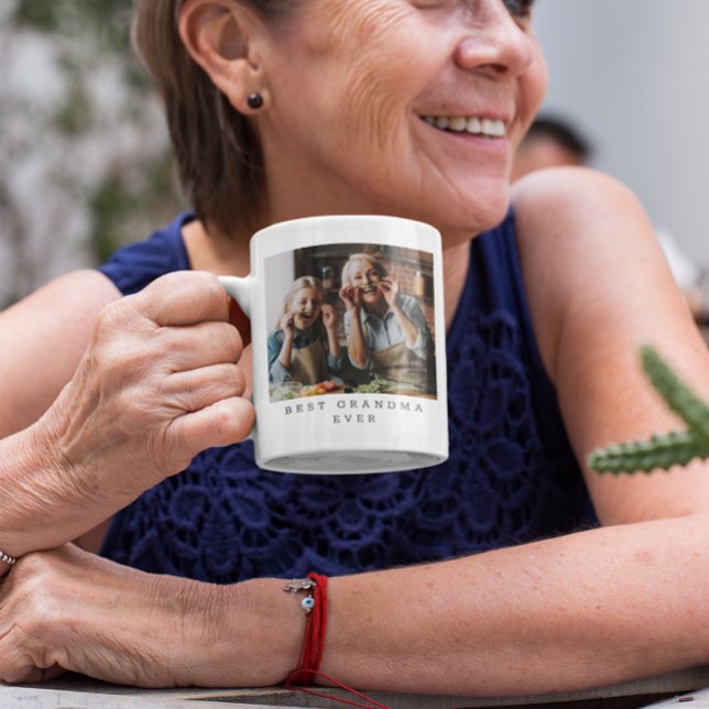 Best Grandma Ever Full Photo Personalized Coffee Mug (Creator Uploaded)
