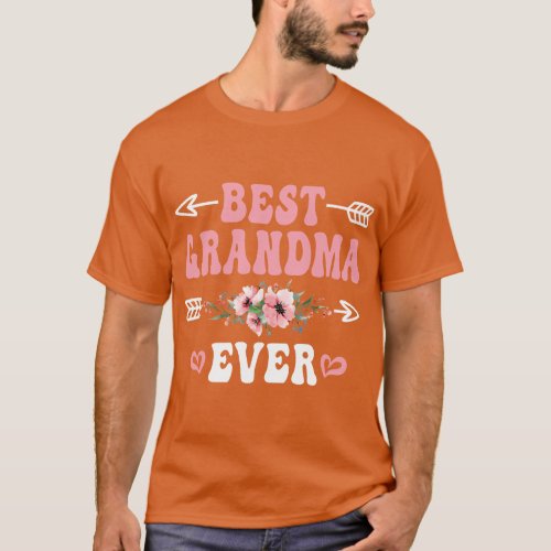 Best Grandma Ever Funny Grandmother  family T_Shirt