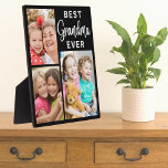 Best Grandma Ever Grandkids 3 Photo Collage Frame<br><div class="desc">Best Grandma Ever Grandkids 3 Photo Collage Frame Plaque -- Unique photo gift  for grandma to personalize with 3 pictures of grandkids.</div>