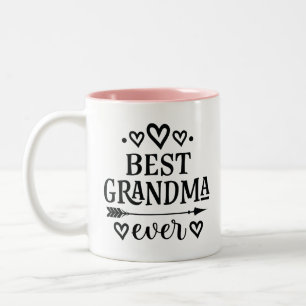 Best Grandma Ever Grandmother Gift Two-Tone Coffee Mug