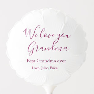 best grandma ever grandparents photo gifts classic balloon