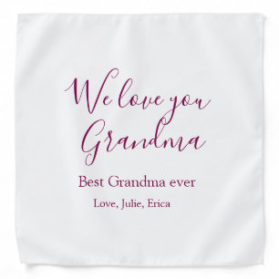 best grandma ever grandparents photo gifts classic bandana