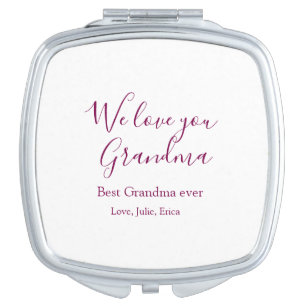 best grandma ever grandparents photo gifts classic compact mirror