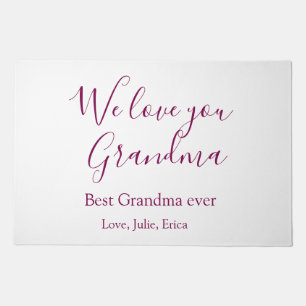 best grandma ever grandparents photo gifts classic doormat