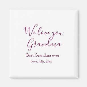 best grandma ever grandparents photo gifts classic magnet