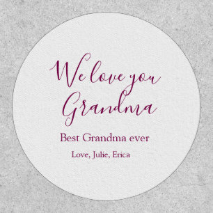 best grandma ever grandparents photo gifts classic patch