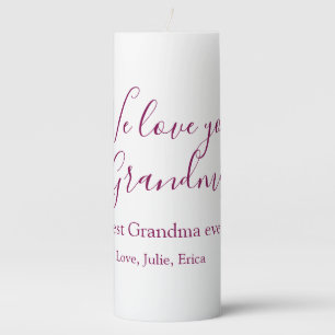 best grandma ever grandparents photo gifts classic pillar candle