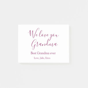 best grandma ever grandparents photo gifts classic post-it notes