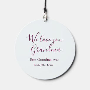 best grandma ever grandparents photo gifts classic wind chime