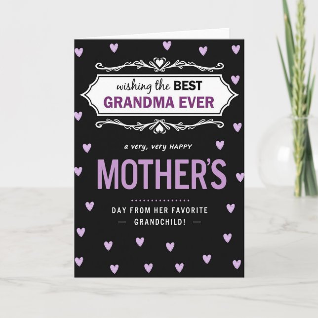 Best Grandma Ever Love Card (Front)