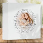 Best Grandma Ever Modern Classic Photo 3 Ring Binder<br><div class="desc">This simple and classic design is composed of serif typography and add a custom photo. "Best Grandma Ever" circles the photo of your grandma,  gramma,  grandmother,  granny,  mee-maw,  lola etc</div>