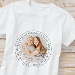 Best Grandma Ever Modern Classic Photo T-Shirt<br><div class="desc">This simple and classic design is composed of serif typography and add a custom photo. "Best Grandma Ever" circles the photo of your grandma,  gramma,  grandmother,  granny,  mee-maw,  lola etc</div>