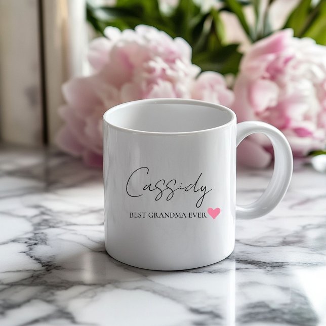 Best Grandma Ever Monogram | Personalized Mug  (Creator Uploaded)