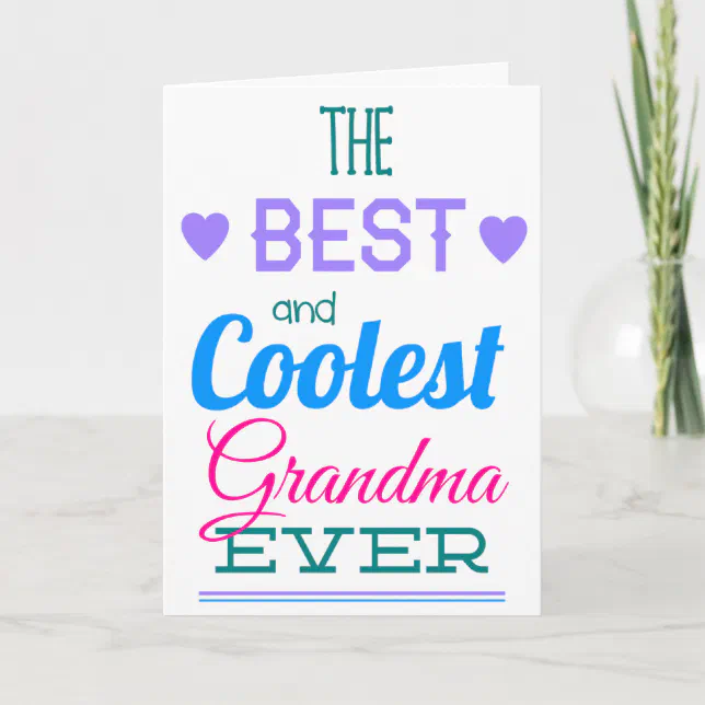 Best Grandma Ever Mother's Day Card Zazzle