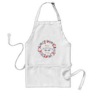 Best Grandma ever Mother's Day floral Adult Apron