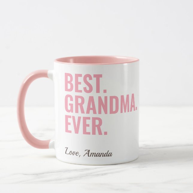 Best. Grandma. Ever. Mother's Day Photo Mug (Left)