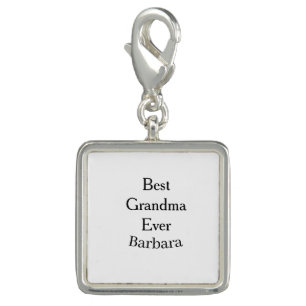 Best Grandma ever name date simple mothers day min Charm