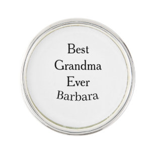 Best Grandma ever name date simple mothers day min Lapel Pin