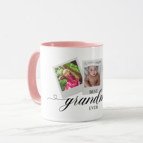 Best Grandma Ever Personalized Custom Photo Family Mug