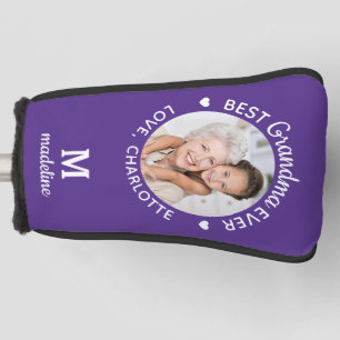 Best Grandma Ever Personalized Monogram Photo Golf Head Cover