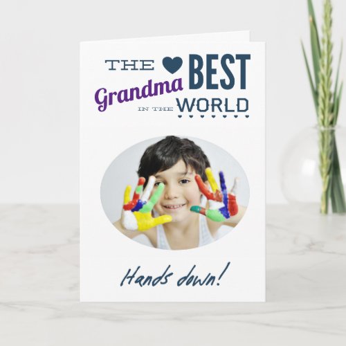 Best Grandma Ever Photo Card