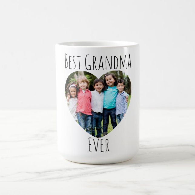 Best Grandma Ever Photo Coffee Mug (Center)