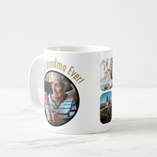 Best Grandma Ever Photo Collage Coffee Mug