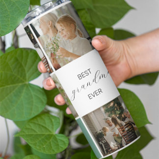 Best Grandma Ever | Photo Collage | Teal Thermal Tumbler