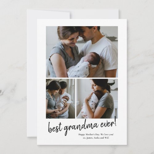 best grandma ever photo Mothers Day card