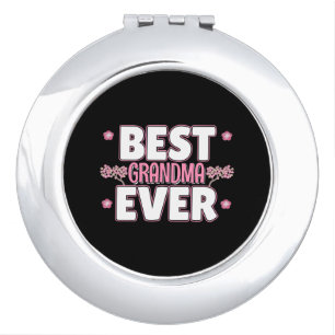 Best Grandma Ever - Pink Cherry Blossoms Compact Mirror