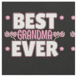 Best Grandma Ever - Pink Cherry Blossoms Fabric