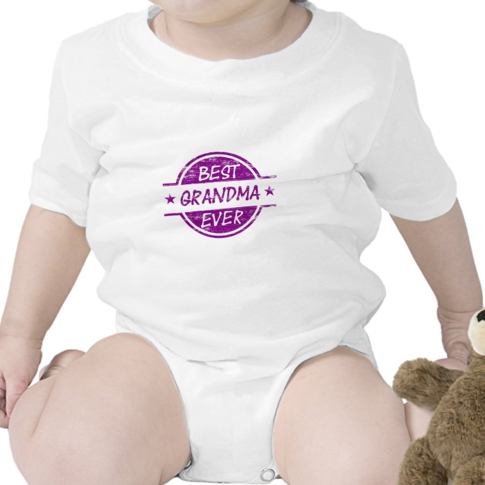 Best Grandma Ever Purple Bodysuit