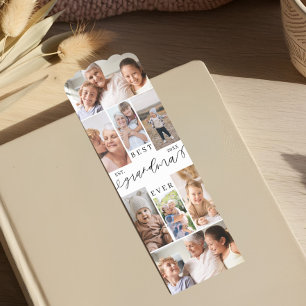 Best Grandma Ever Script Mothers Day Photo Collage Bookmarks