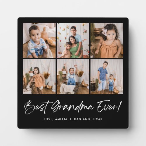 Best Grandma Ever Six Photo Plaque