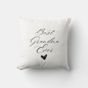 Best grandma ever throw pillow