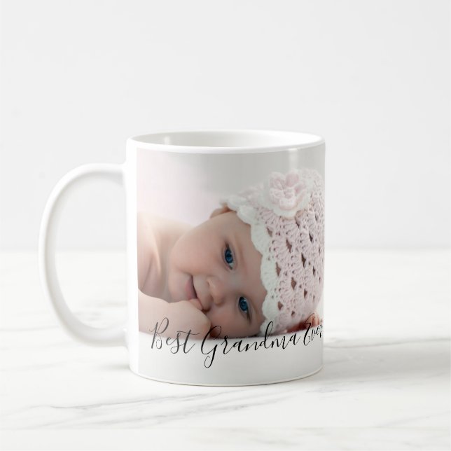 Best Grandma Ever Two Photo  Coffee Mug (Left)