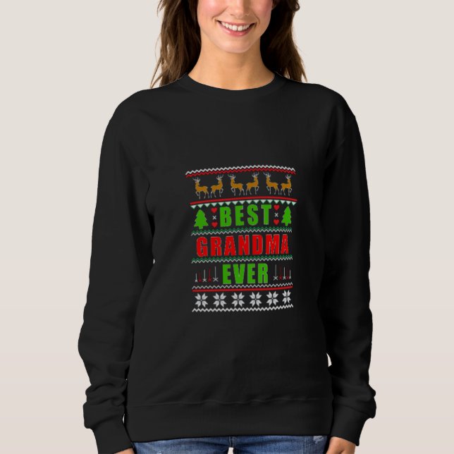 Best Grandma Ever Ugly Sweater (Front)