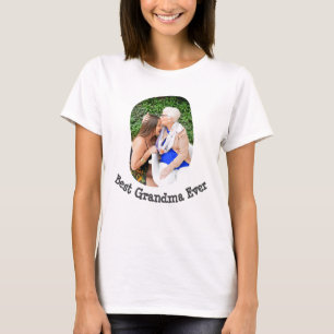 Best Grandma Ever upload your family photo T-Shirt