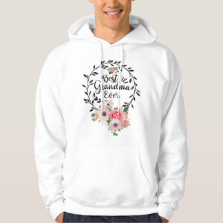 Best Grandma Ever Women Flower Decor Grandma Hoodie