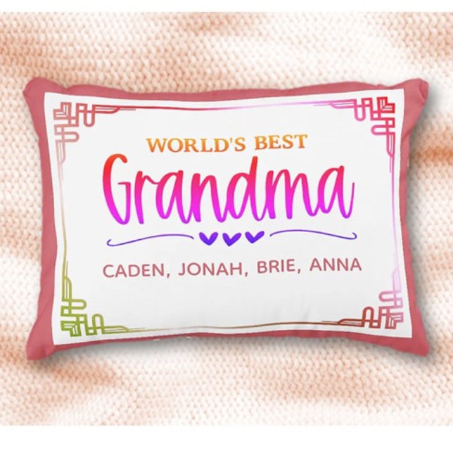 Best Grandma Gift! Personalized  Accent Pillow (Creator Uploaded)