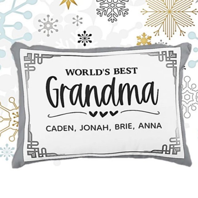 Best Grandma Gift! Personalized  Accent Pillow (Creator Uploaded)
