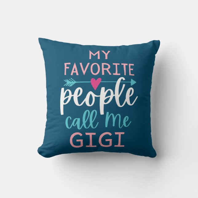 Best Grandma Gigi Favorite Grandkids Womens Throw Pillow (Front)
