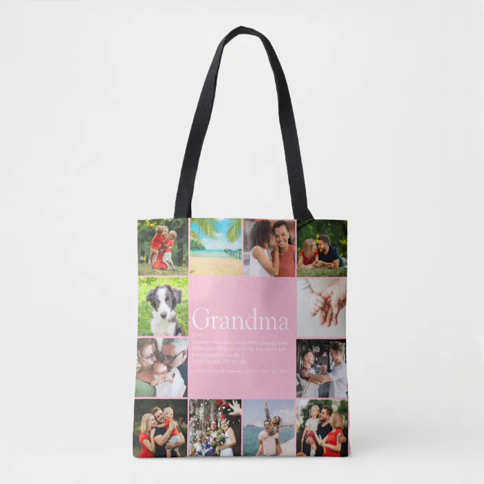 Shopping Bag/ Nanny/Grandma/Nan/Mum/Sister Gift Personalised Tote Bag 