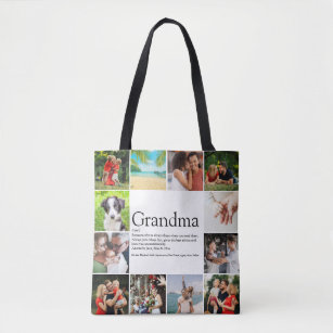 Personalised Nan Nanny Nanna Tote Shopping Shoulder Bag  12 Colours