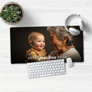 Best Grandma Granparent Photo Desk Mat