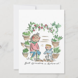 Best Grandma in Invitation