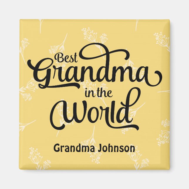 Best Grandma in the World Magnet (Front)