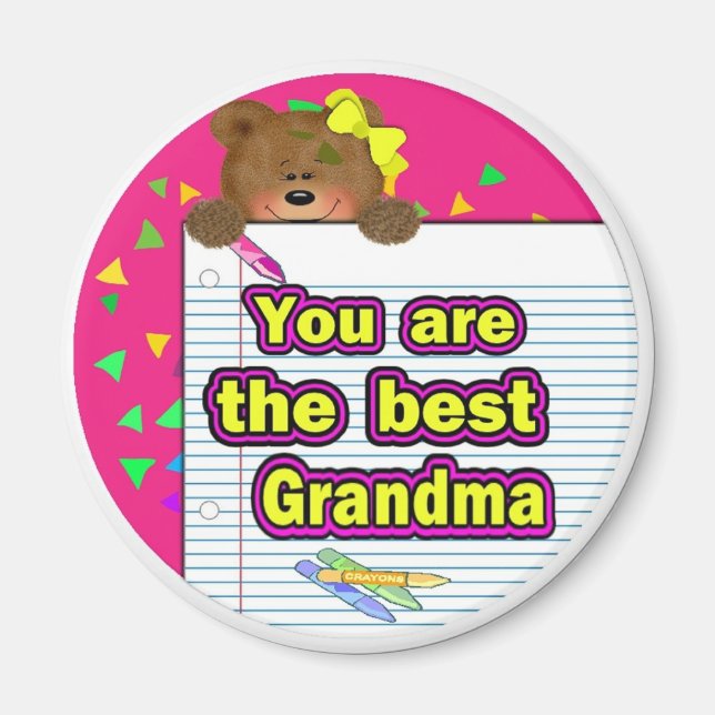 Best Grandma Magnet (Front)