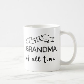 Best Grandma of All Time Modern Typography Cute